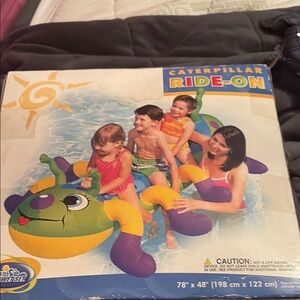 Green and Purple Dragon Inflatable Pool Toy new in box